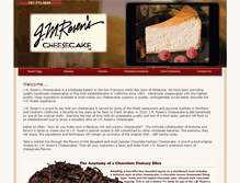 Tablet Screenshot of jmrosencheesecakes.com